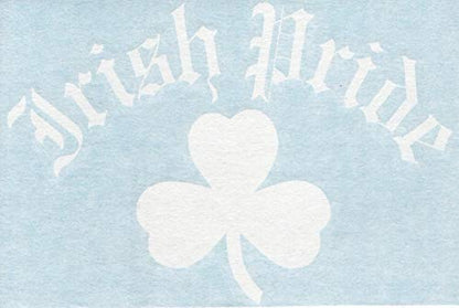 - Old English Irish Pride - Clover Ireland Country - Cars Trucks Moped Helmet Hard Hat Auto Automotive Craft Laptop Vinyl Decal Store Window Wall Sticker 10540