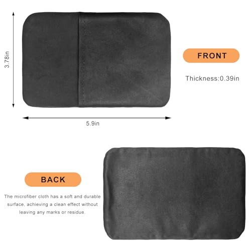 Car Screen Cleaner, Microfiber Dashboard Cleaning Wipes, Vehicle Touch Screen Pad Universal Cleaning Tool for Vehicle Dashboard Display, Car Cleaning Kits (Gray) - color: Rectangle, Gray, 1 Pcs