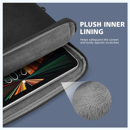 NIDOO 10 inch Laptop Sleeve Carrying Bag Shoulder Case for 10.9" 11" iPad Air M3 M2/ 11" iPad Pro 2025/10.9" 10.2" 11 inch iPad/ 10.5" Samsung Galaxy Tab A8 S8 / 10.4" HUAWEI / 10.6" Lenovo Handle - color: Black, size: 10-11 inch Tablet