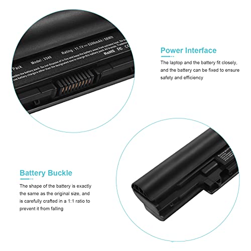 Fancy Buying H4PJP 5MTD8 Laptop Battery for Dell V131 2nd Series Latitude 3340 3350, Fits JR6XC YFDF9 YFOF9 451-BBJB 451-BBIY 451-BBIZ 7WV3V - size: 10.3*1.56*0.85inch