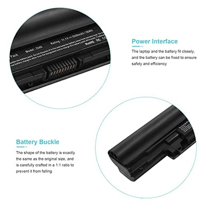 Fancy Buying H4PJP 5MTD8 Laptop Battery for Dell V131 2nd Series Latitude 3340 3350, Fits JR6XC YFDF9 YFOF9 451-BBJB 451-BBIY 451-BBIZ 7WV3V - size: 10.3*1.56*0.85inch