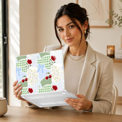 Compatible with MacBook Neo 13 inch (2026 Release A3404) (A18 Pro) with Liquid Retina Display, Printed Slim Protective Case with Screen Protector & Keybaord Cover, Bow Flowers - color: Bow Flowers