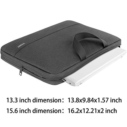 Ytonet Laptop Sleeve Case 13 13.3 Inch,TSA Slim Laptop Cover with Handle | Compatible with MacBook Air MacBook Pro HP Dell Lenovo Notebooks, Water Resistant Business Carrying Case, Black - color: Black, size: 13-13.3 in