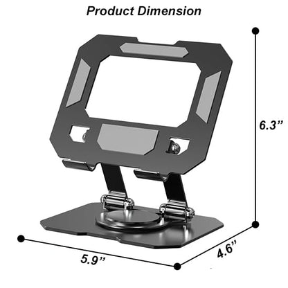 360° Rotating Tablet Desk Holder for All iPad/Tablets | For iPad, For Tablets, Universal Compatibility - color: Black