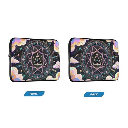 Fantasy Magic Array 15-16 Inch Quilted Laptop Sleeve Case Soft Notebook Protector Bag Computer Carrying Case - color: Fantasy Magic Array-1, size: Large