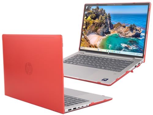 mCover Case ONLY Compatible for 2024 ～ 2025 14-inch HP ProBook 440/445 G11 Series Windows Notebook PC (NOT Fitting Any Other HP Models) - Red - color: Red