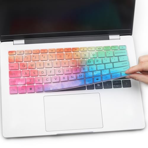 Keyboard Cover for HP OmniBook Ultra 14-fdo087nr &Flip 2-in-1 14" 14t-fh000 14-fh0047nr, OmniBook 5 16 Next Gen AI 16 16-fb0027nr/0037nr 16-bf000,OmniBook 7 Flip Next Gen AI 16 16t-au000-Colorful - color: Colorful