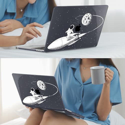 Mektron Case for MacBook Pro 16 Inch A2141 Cover 2019 Release 16" with Liquid Retina Display/Touch ID, Plastic Hard Shell with Keyboard Skin & Screen Protector & Dust Plug, Spaceman - color: Spaceman