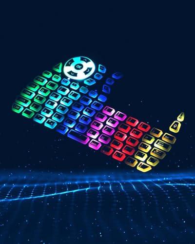 iPazzPort Bluetooth Mini Keyboard with Touchpad, 2.4G Keyboard and Mouse | IR Learning Support • Cyclic RGB Backlit • Rechargeable • PC, Smart TV, Laptop, Android TV Box • Type-C