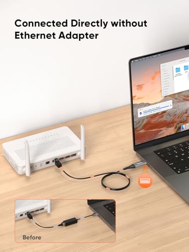 CableCreation USB to Ethernet Cable 3.3FT, USB to RJ45 Internet LAN Cable | Network Cord, Gigabit Directly Connected, Compatible with Laptop, Desktop PC, Switch and More - size: 3.3FT, style: USB A to Ethernet