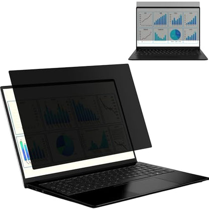 ROVIKE Computer Screen Filter, 15.6 Inch 16:9 Laptop Privacy Filter, Aspect Ratio, Removable, Anti-Glare Eye Protection, Protect Screen