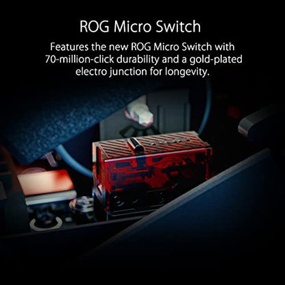 ASUS ROG Spatha X Wireless Gaming Mouse – MMO/MOBA Design, 12 Programmable Buttons, Right-Handed, 168g, Dual-Mode (Wired/2.4GHz), 19K DPI, up to 67Hr Battery, Magnetic Charging Dock, PC/Mac Support - style: Spatha X