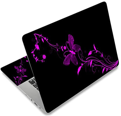 Laptop Notebook Skin Sticker Cover Decal Fits 12 13 13.3 14 15 15.4 15.6 inch Laptop Protector Notebook PC | Easy to Apply, Remove and Change Styles (Nice Butterfly) - color: Nice Butterfly