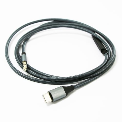 NewFantasia USB C to 3.5mm Audio Cable Compatible with Skullcandy Hesh Crusher Headphone, Remote Volume Mic Compatible with iPhone 17/ Air /16/15/iPad