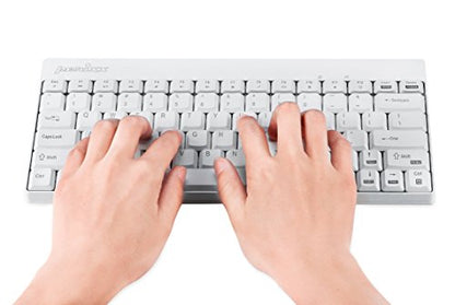 Perixx PERIDUO-712W Wireless Mini Keyboard and Mouse Set, White, US English Layout - style: Wireless White