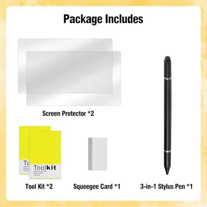 Screen Protector & Stylus Pen Compatible With 15 inch Digital Calendar | 2 Pack Screen Protector & 3-in-1 Stylus Pen for 15 inch Digital Calendar,Anti-Glare, Fingerprint & Smudge Resistant