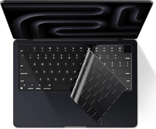 EooCoo Keyboard Cover for MacBook Neo, Pro 14/16, Air 13/15, Black Clear | Invisible, Anti Fingerprints & Dust, for 2026-2021 M5-M1 Pro/Max MacBook Pro 14/16, M5-M2 MacBook Air 13/15, MacBook Neo 13 - color: Tinted Clear