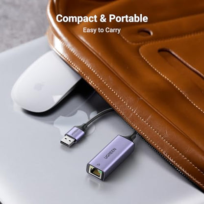 UGREEN USB to Ethernet Adapter, Plug and Play 1Gbps Aluminium Adapter | Gigabit RJ45 to USB 3.0 Network Dongle, Compatible with Nintendo Switch, Laptop, MacBook, Surface Pro, Windows