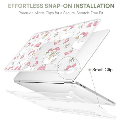 May Chen Compatible with MacBook Neo 13 inch Case 2026 Model A3404, Plastic Hard Shell,Keyboard Cover,Screen Protector,Dust Plug, for MacBook Neo 13" with A18 Pro Chip, Cute Goose Spring - color: Cute Goose Spring