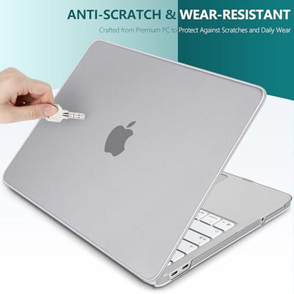 Batianda CrystalMist Case for MacBook Neo 13 Inch 2026, Frosted Grey | 4-in-1 Bundle Official Color Matched, Frosted Translucent Shell, Anti-Fingerprint Matte Finish, Slim Lightweight Protection - color: Matte Grey