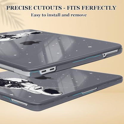 for MacBook Neo 13 inch Case 2026 Release A3404 Cover, Ultra-Thin Printed Pattern Plastic Hard Shell Case Protective Case for MacBook Neo 13 with Apple A18 Pro Chip, Astronaut Earth - color: Astronaut Earth