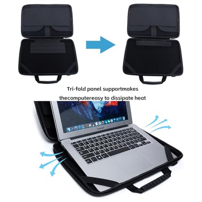 Laptop Sun Shade Bag for 15.6 Inch,Chromebook Protective Sleeve Case Blocks Sunlight with Portable Shield Cover for Working Outside,Protects Privacy, Anti-Glare, Computer Hard Shell (Patent Pending) - size: 14.2-15.6inch