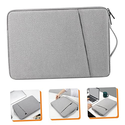 Angoily Laptop Sleeve Lightweight Polyester Carrying Bag Extra Pockets for Accessories Compact and Shock-Absorbent Case for and Laptops