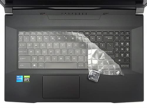 MSI Keyboard Cover - 2023 Stealth 17/16 Studio/Raider GE78HX GE68HX, Katana GF66 GF76 11UE 12UE/Sword 15 17/Pulse GL66 GL76 /Crosshair 15 16 17, Cyborg Modern 15/Creator M16/Prestige 16 Skin