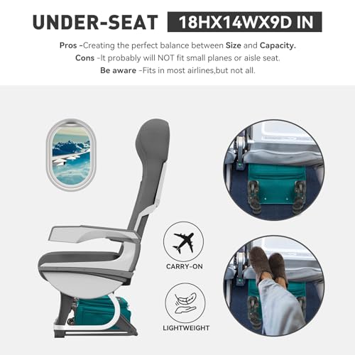 16 Inch Underseat Carry on Luggage With Wheels Softside Lightweight Compact Business Suitcases Travel Bag with Spinner Wheels Airline Approved Luggage for Short Trip,Green - color: Green, size: Underseat 16 inch