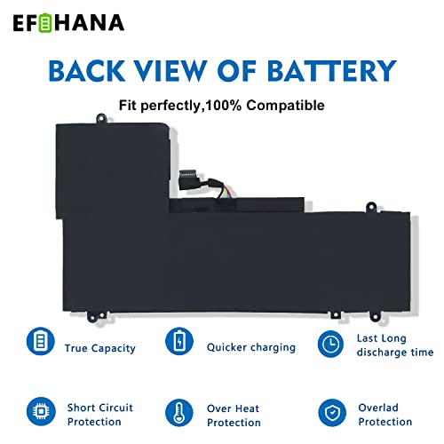 L15L4PC2 L15M4PC2 Laptop Battery Replacement for Ideapad Yoga 710-14IKB 710-14ISK 710-15IKB 710-15ISK Series Notebook 5B10K90802 5B10K90778 7.6V 53Wh 6974mAh 4-Cell - size: 10.04×3.62×0.28 in L15L4PC2