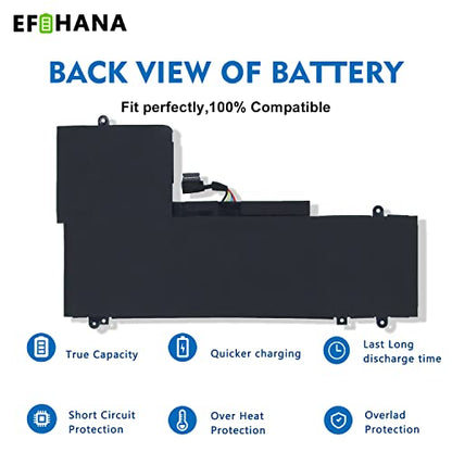 L15L4PC2 L15M4PC2 Laptop Battery Replacement for Ideapad Yoga 710-14IKB 710-14ISK 710-15IKB 710-15ISK Series Notebook 5B10K90802 5B10K90778 7.6V 53Wh 6974mAh 4-Cell - size: 10.04×3.62×0.28 in L15L4PC2