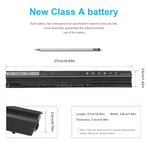 Fancy Buying M5Y1K Laptop Battery for Dell Inspiron 14 15 17 5000 3000 Series 5559 5558 3551 3451 3558 i3558 3567 5755 5756 5458 5759 5758 5759 GXVJ3 HD4J0 K185W WKRJ2 VN3N0 991XP 07G07 78V9D - size: 10.63*1.42*0.79inch M5Y1K