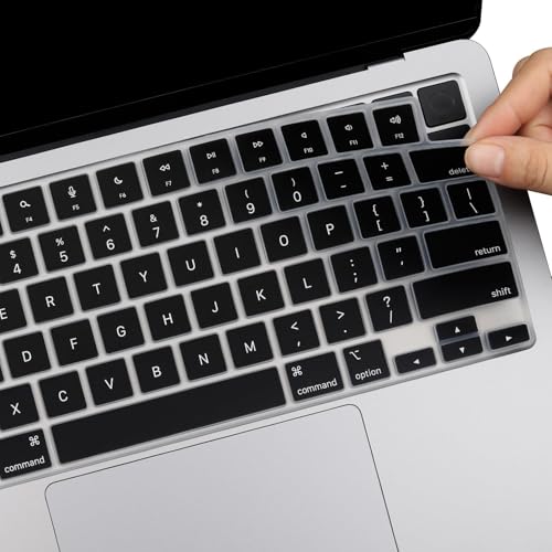2 Pack Keyboard Cover for 2026-2023 MacBook Air 13" 15" M5 M4 M3 M2,2026-2021 MacBook Pro 14" 16" M5 M4 M3 M2 M1 Pro/Max, Keyboard Skin for 14.2" 16.2" MacBook Pro /13.6" 15.3" MacBook Air, US - color: GradientBlack+TPU