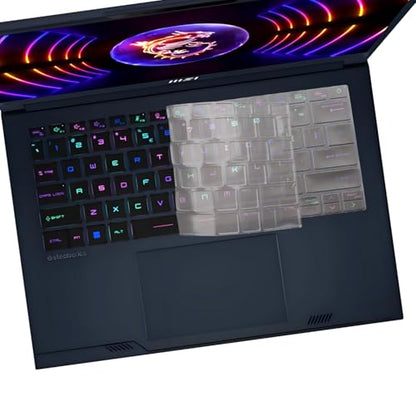 i-Tensodo Keyboard Cover Skin for 14" MSI Stealth 14 Studio A13VF A13VE, Stealth 14 AI Studio A1VEG A1VFG A1VGG, Cyborg 14 AI A13VX US Layout Keyboard-TPU