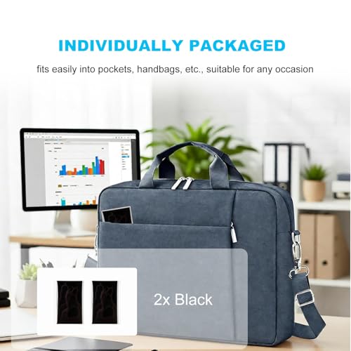 2 Pack Microfiber Liner Cleaning Cloth 13" with Screen Keyboard Imprint Protection, Laptop Keyboard Protector Compatible with MacBook Neo/Pro/AIR 13" and MacBook Pro 14"-Black - color: Black（2 Pack）, size: 11.4" x 7.7"