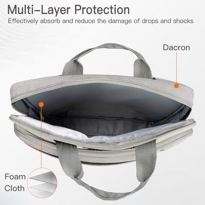 JETech 16 17 17.3 Inch Laptop Bag Case, Waterproof Computer Sleeve Cover Compatible with MacBook Air/Pro 16, Predator Helios 16, ASUS ROG Strix G17, HP Envy 17.3 (Light Grey) - color: Light Grey, size: 16-17 Inch
