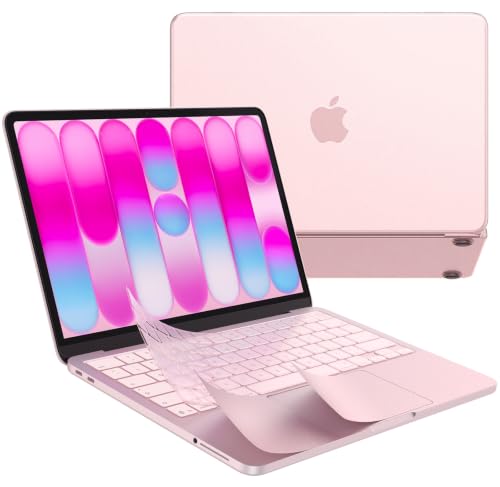 EooCoo for MacBook Neo Case 2026, Scratch & Dings Resistant, 3 in 1 Kit | Shows off Mac Neo's Color, Resist Fingerprints, Slim, Easy to Install, Durable - color: Blush Clear