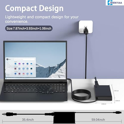 230W Laptop Charger Adapter Compatible with Lenovo Legion 5 7 5P C7 S7 Y540 Y545 Y740 Y730 Y900 Y910 Y920 Y7000 ThinkPad P1 P73-P70 P53-P51 - color: BLACK5