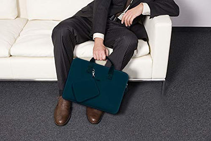 Hseok Laptop Sleeve 13.3-14 inch Case with Small Pouch, Neoprene Computer Bag Compatible with MacBook Neo/Pro 14 M5/M4/M3/M2/M1, Mac Air/Pro 13.3, XPS 14 and Most 13-14 inch Notebooks,D02B01 - color: D02b01, size: 13"-14"