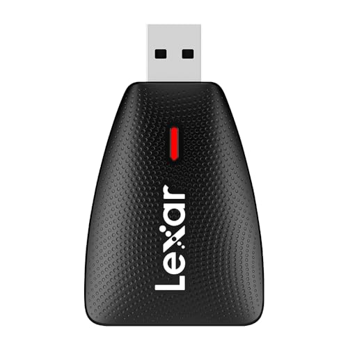 Lexar Multi-Card 2-in-1 SD/Micro SD Card Reader, Up to 312MB/s, USB 3.1 | Compatible w/ USB 3.1 & 2.0, Simultaneous Transfer, Compatible w/ PC, Laptop, Tablet, Smartphone, Compact, LRW450UBNA - style: Micro SD / SD 2-in-1 USB 3.1