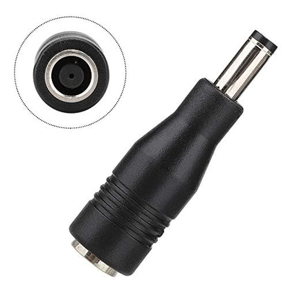 DC Power Adapter Kits 5Pcs, Universal Adapter Plug Converter 7.4mm X 5.0mm to 5.5mm X 2.5mm DC Plug Jack Tips for Power Supply & Testing