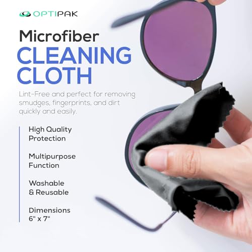 Sparkle Anti-Reflective Safe Lens Cleaner & Repair Kit – (2) 1oz Glasses Cleaner Spray, (2) Microfiber Cloth & Keychain Screwdriver for Eyeglasses, Sunglasses, Lenses & Screens (5 Piece Set) - size: 1 Fl Oz (Pack of 2), style: Silver – 2x1oz Lens Spray +