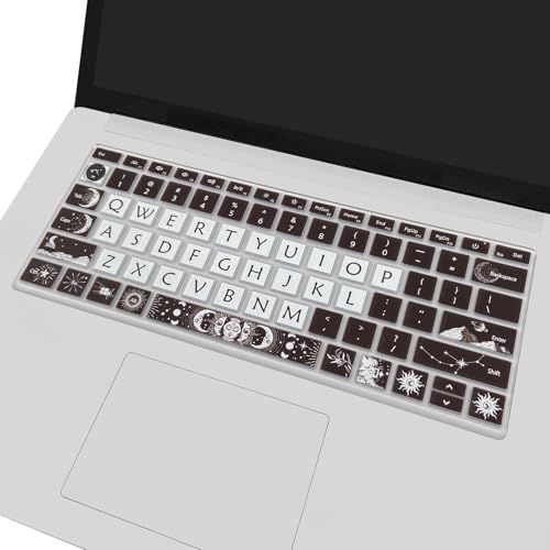 Cute Keyboard Cover for Microsoft Surface Laptop 3/4 / 5 13.5”&15”, Surface Laptop Studio 1/2 14.4”, Sun and Moon - color: Sun and Moon