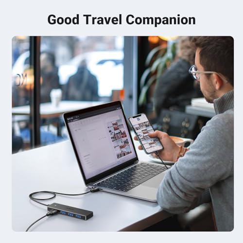 UGREEN USB 3.0 Hub, 4 Ports USB A Splitter Ultra-Slim USB Expander, 2 ft | 5Gbps Data Transfer for Mouse, Keyboard, Flash Drive, U Disk, Printer Compatible with Laptop, Desktop PC, Xbox, PS5, and More - size: ['2 feet'], style: USB-A