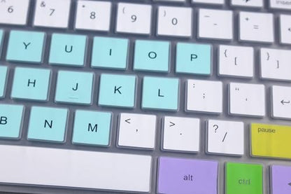 Keyboard Skin Compatible with HP Pavilion x360 14" Touch-Screen 14M-BA/BF/BW/CD/DH Series 14-DH2075NR, HP 14" 14-BA/BF/CM/CF/CE/BW/FQ/DQ/DK/DH/DS/DG/DF Series Laptop (Mix Colors) - color: Mix Colors