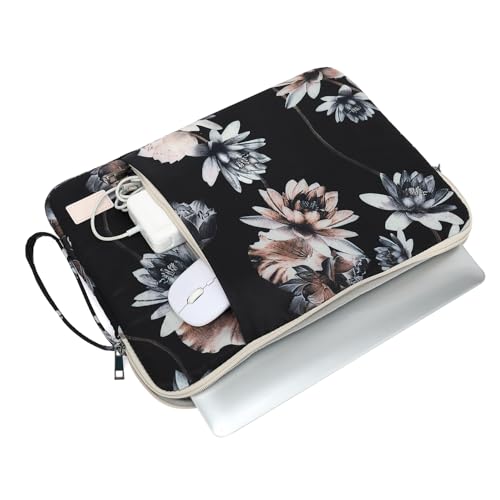 Laptop Sleeve 13.3 inch14 Inch, 15.6inchWater Resistant Traveling Computer Cover with Handle, Shockproof Protective Carrying Laptop Case (Y8-Lotus, 14 inch) - color: Y8-Lotus, size: 14 inch
