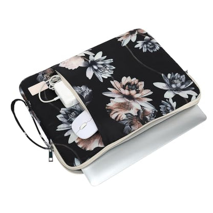 Laptop Sleeve 13.3 inch14 Inch, 15.6inchWater Resistant Traveling Computer Cover with Handle, Shockproof Protective Carrying Laptop Case (Y8-Lotus, 14 inch) - color: Y8-Lotus, size: 14 inch