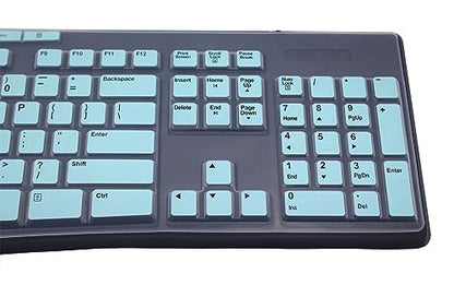 Ultra Thin Desktop PC Silicone Keyboard Cover Skin Protector Compatible for Logitech MK295 MK275 MK270 Wireless Keyboard, Logitech K200 K260 K270 MK200 MK260 Keyboard - Mint - color: Mint