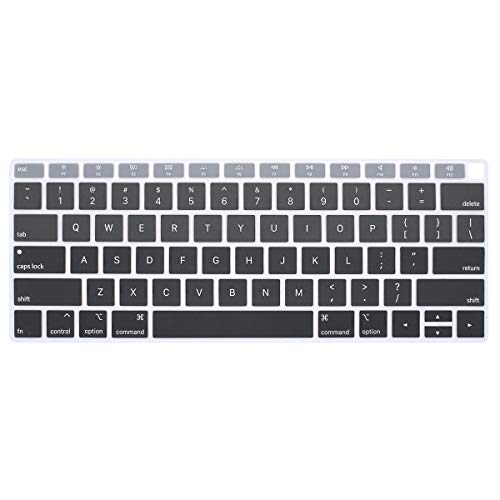 Se7enline for MacBook Pro 13/16 inch Keyboard Cover 2019-2026,Rose Pink | Silicone Waterproof Dustproof Durable Washable Laptop Accessories US Layout 2023 2022 2021 2020 2019 2018,Grey - color: Gradient Grey