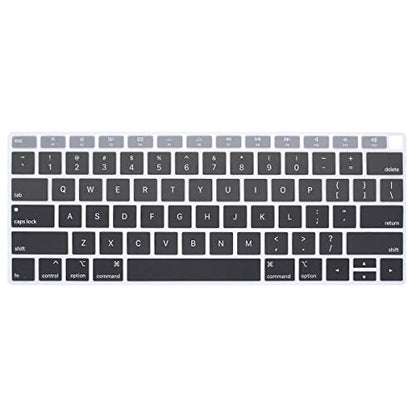 Se7enline for MacBook Pro 13/16 inch Keyboard Cover 2019-2026,Rose Pink | Silicone Waterproof Dustproof Durable Washable Laptop Accessories US Layout 2023 2022 2021 2020 2019 2018,Grey - color: Gradient Grey